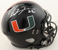 Ray Lewis Signed Miami Hurricanes Full-Size Miami Nights Alternate Speed Helmet (Beckett) at PristineAuction.com