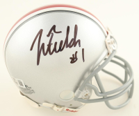 Justin Fields Signed Ohio State Buckeyes Mini Helmet (Beckett) at PristineAuction.com