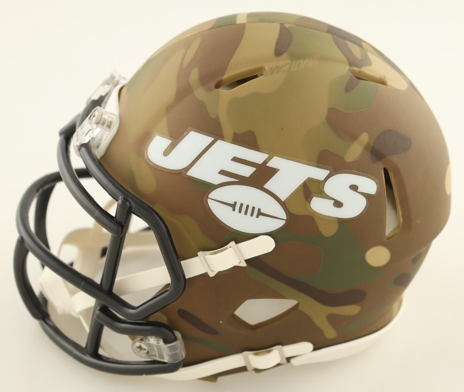 LaDainian Tomlinson Signed Jets Camo Alternate Speed Mini Helmet Inscribed "HOF 17" (Beckett) at PristineAuction.com LaDainian Tomlinson Signed Jets Camo Alternate Speed Mini Helmet Inscribed "HOF 17" (Beckett) at PristineAuction.com