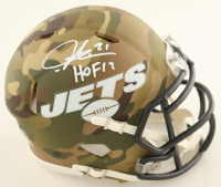 LaDainian Tomlinson Signed Jets Camo Alternate Speed Mini Helmet Inscribed "HOF 17" (Beckett) at PristineAuction.com