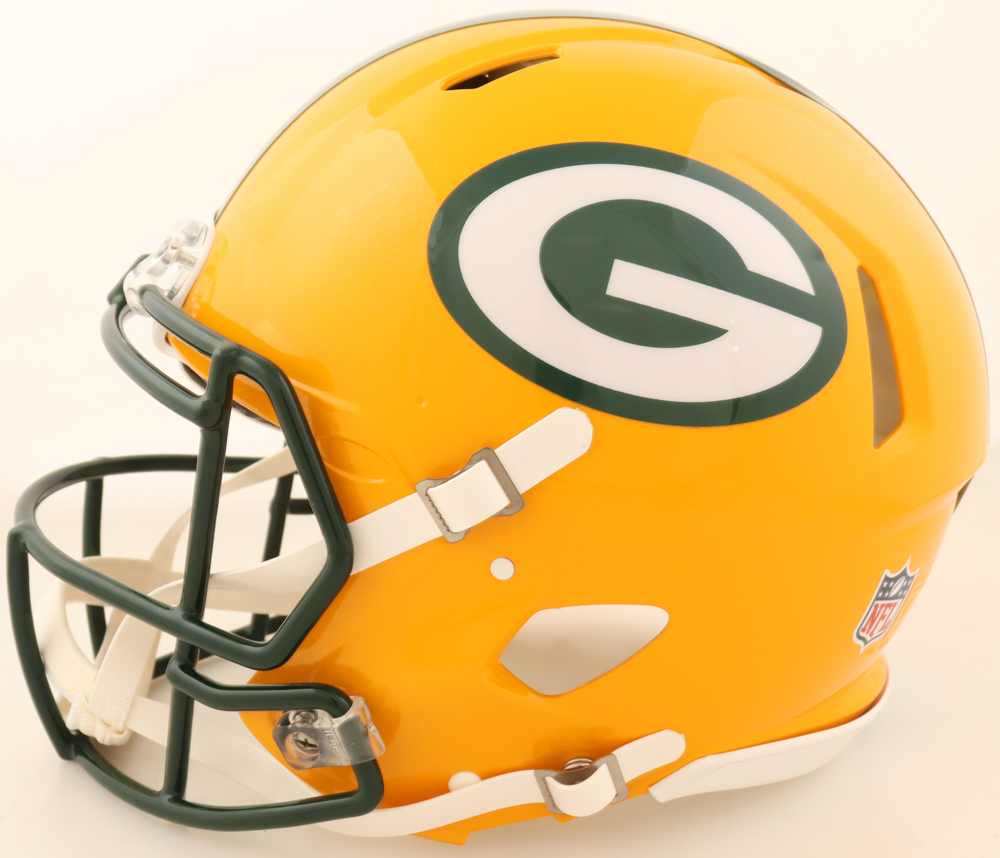 Brett Favre Signed Packers Full-Size Authentic On-Field Speed Helmet (Beckett) at PristineAuction.com Brett Favre Signed Packers Full-Size Authentic On-Field Speed Helmet (Beckett) at PristineAuction.com
