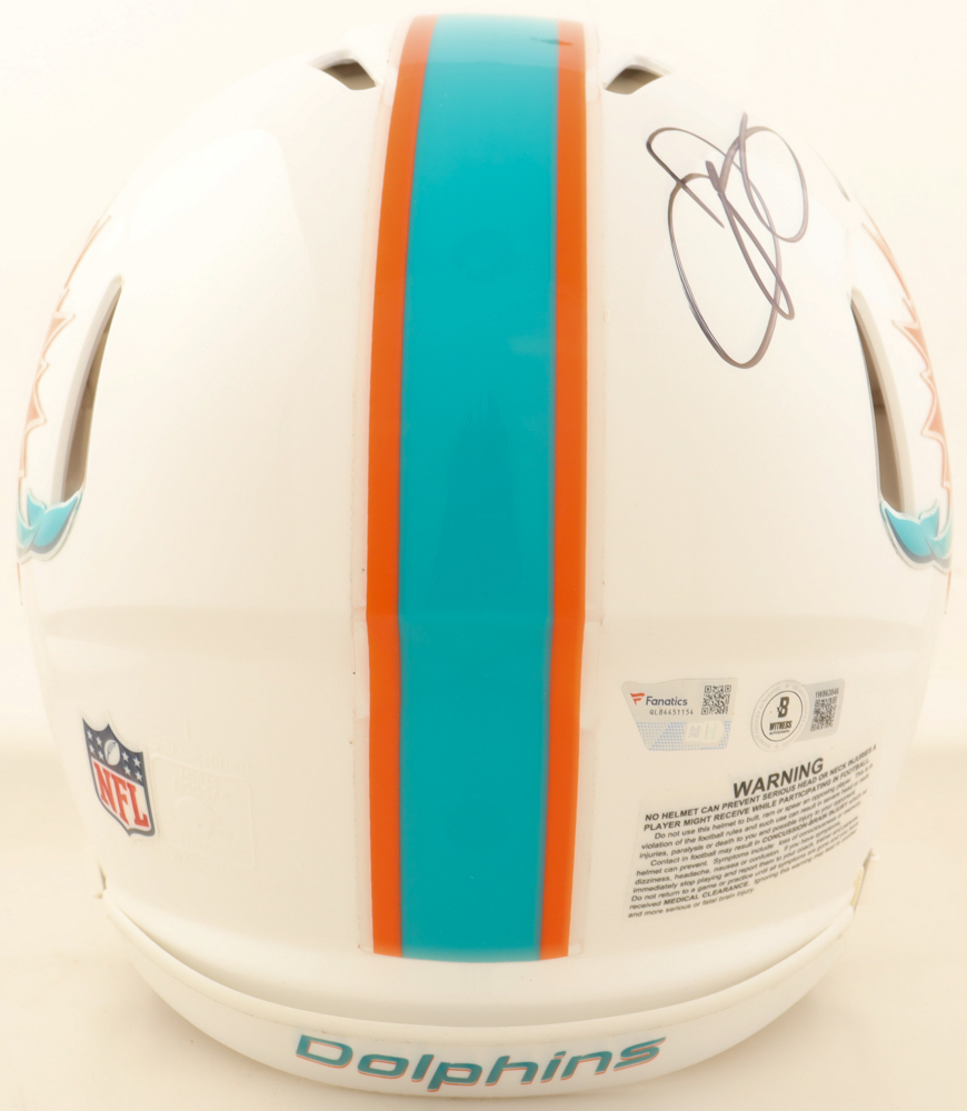 Jaylen Waddle, Odell Beckham Jr., & Tyreek Hill Signed Dolphins Full-Size Authentic On-Field Speed Helmet (Fanatics & Beckett) at PristineAuction.com Jaylen Waddle, Odell Beckham Jr., & Tyreek Hill Signed Dolphins Full-Size Authentic On-Field Speed Helmet (Fanatics & Beckett) at PristineAuction.com