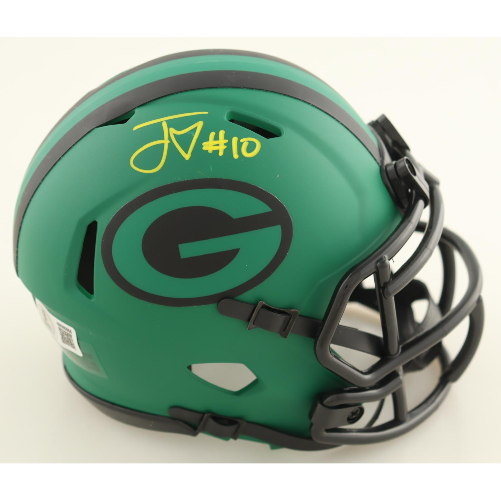 Jordan Love Signed Packers Rave Alternate Speed Mini Helmet (Beckett) at PristineAuction.com