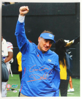 Dan Mullen Signed Florida Gators 20x20 Print on Canvas Inscribed "Go Gators!" (PSA) at PristineAuction.com