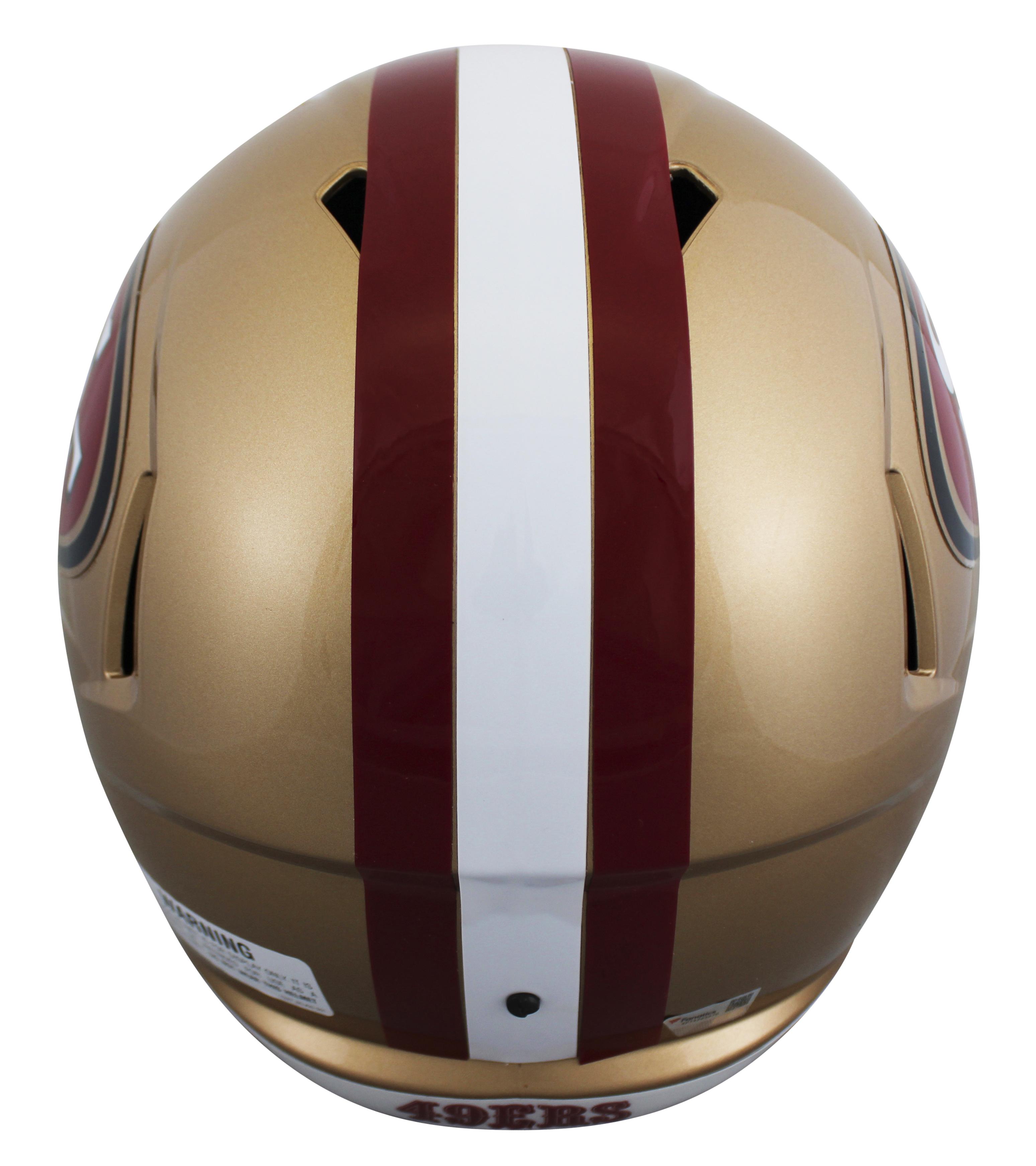 Christian McCaffrey Signed 49ers Full-Size Speed Helmet (Fanatics) at PristineAuction.com Christian McCaffrey Signed 49ers Full-Size Speed Helmet (Fanatics) at PristineAuction.com