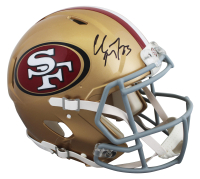 Christian McCaffrey Signed 49ers Full-Size Authentic On-Field Speed Helmet (Fanatics) at PristineAuction.com