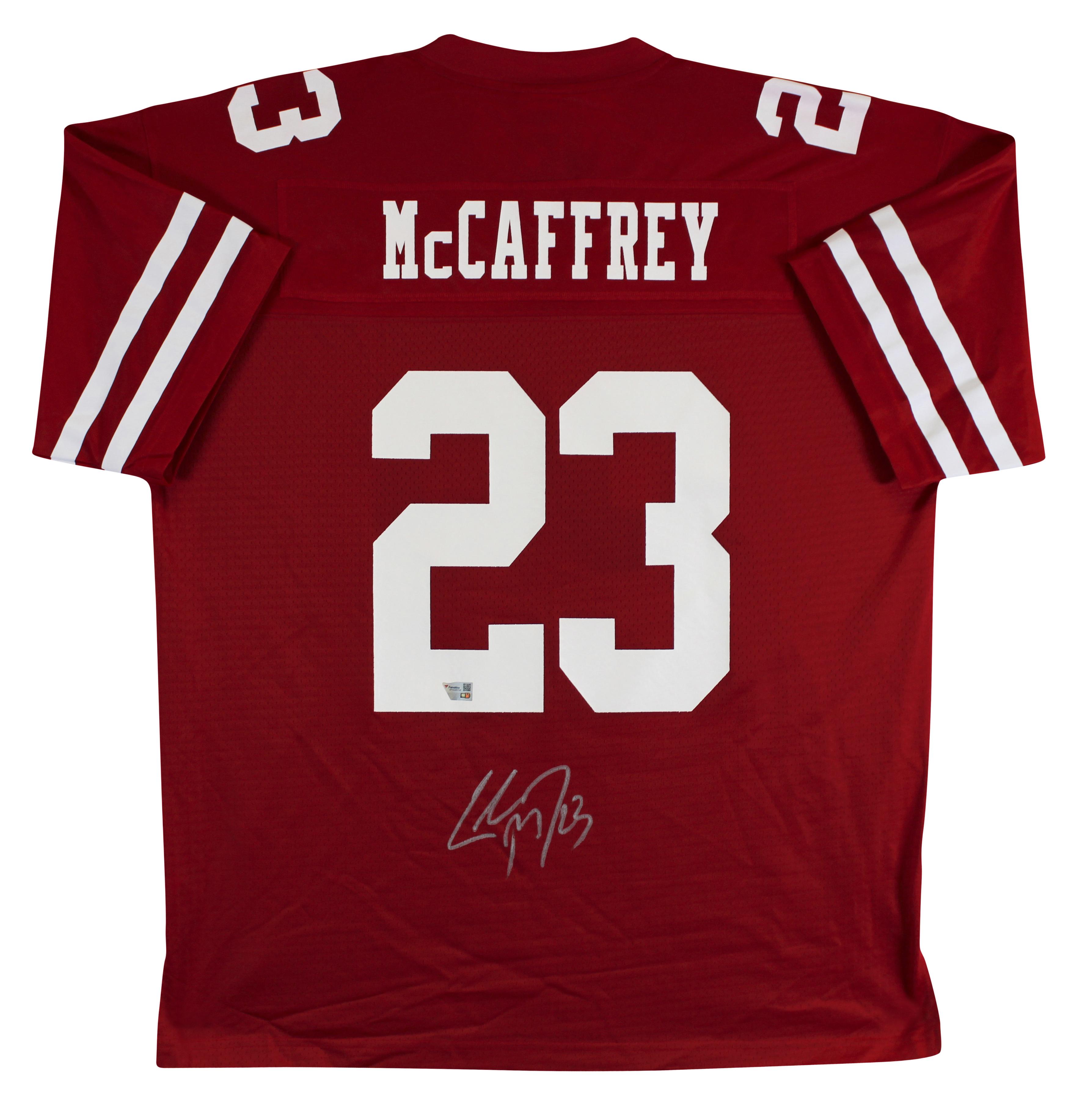 Christian McCaffrey Signed 49ers NFL Proline Authentic Jersey (Fanatics) at PristineAuction.com Christian McCaffrey Signed 49ers NFL Proline Authentic Jersey (Fanatics) at PristineAuction.com