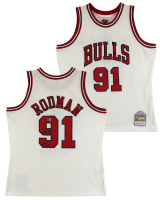 Dennis Rodman Signed Bulls Mitchell & Ness Authentic Jersey Inscribed "HOF 2011" (Beckett) at PristineAuction.com