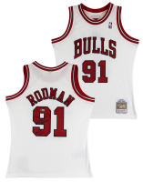 Dennis Rodman Signed Bulls Mitchell & Ness Authentic Jersey Inscribed "HOF 2011" (Beckett) at PristineAuction.com