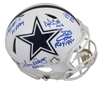 Cowboys Rookies of the Year Full-Size Authentic On-Field Speed Helmet Signed & Inscribed By (5) with Emmitt Smith, Tony Dorsett, Micah Parsons, Dak Prescott & Calvin Hill (Beckett) at PristineAuction.com