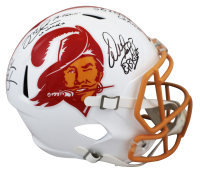 Mike Alstott, Derrick Brooks & Warren Sapp Signed Buccaneers Full-Size Authentic On-Field Throwback Alternate Speed Helmet Inscribed "QB Killa", "A-Train" & "SB XXXVII Champs" (Beckett) at PristineAuction.com