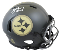 Joe Greene Signed Steelers Full-Size Authentic On-Field Salute to Service Alternate Speed Helmet Inscribed "HOF 87" (Beckett) at PristineAuction.com