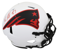 Rob Gronkowski Signed Patriots Full-Size Authentic On-Field Lunar Eclipse Alternate Speed Helmet (Beckett) at PristineAuction.com