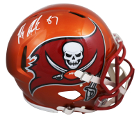 Rob Gronkowski Signed Buccaneers Full-Size Authentic On-Field Flash Alternate Speed Helmet (Beckett) at PristineAuction.com