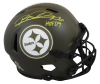 Rod Woodson Signed Steelers Full-Size Authentic On-Field Salute to Service Alternate Speed Helmet Inscribed "HOF 2009" (Beckett) at PristineAuction.com