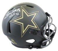 Tony Dorsett Signed Cowboys Full-Size Authentic On-Field Salute To Service Alternate Speed Helmet Inscribed "HOF 94" (Beckett) at PristineAuction.com