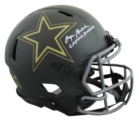 Roger Staubach Signed Cowboys Full-Size Authentic On-Field Salute to Service Alternate Speed Helmet Inscribed "Captain America" (Beckett) at PristineAuction.com