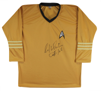 William Shatner Signed "Star Trek" Prop Uniform Shirt Inscribed "Captain Kirk" (Beckett) at PristineAuction.com