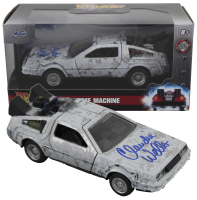 Claudia Wells Signed "Back to the Future" DeLorean Time Machine 1:32 Scale Die-Cast Car (Beckett) at PristineAuction.com