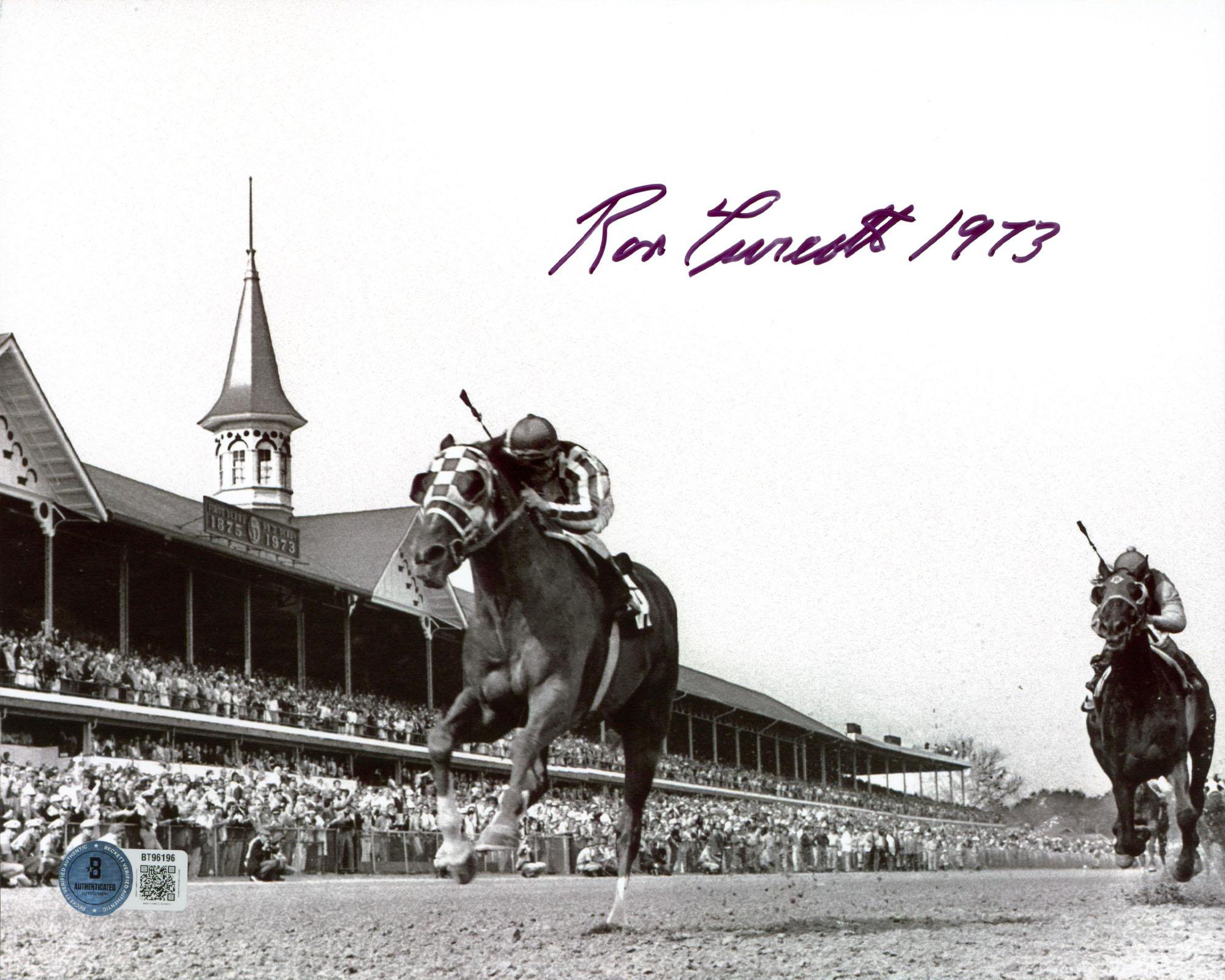 Ron Turcotte Signed "Secretariat" 8x10 Photo Inscribed "1973" (Beckett) at PristineAuction.com Ron Turcotte Signed "Secretariat" 8x10 Photo Inscribed "1973" (Beckett) at PristineAuction.com