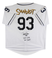 "The Sandlot" Jersey Cast-Signed by (8) with Brandon Adams, Chauncey Leopardi, Victor DiMattia (Beckett) at PristineAuction.com