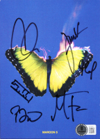 Maroon 5 "Love Is Like" Vinyl Record Album Insert Band-Signed By (6) with Adam Levine, Jesse Carmichael, James Valentine (Beckett) at PristineAuction.com