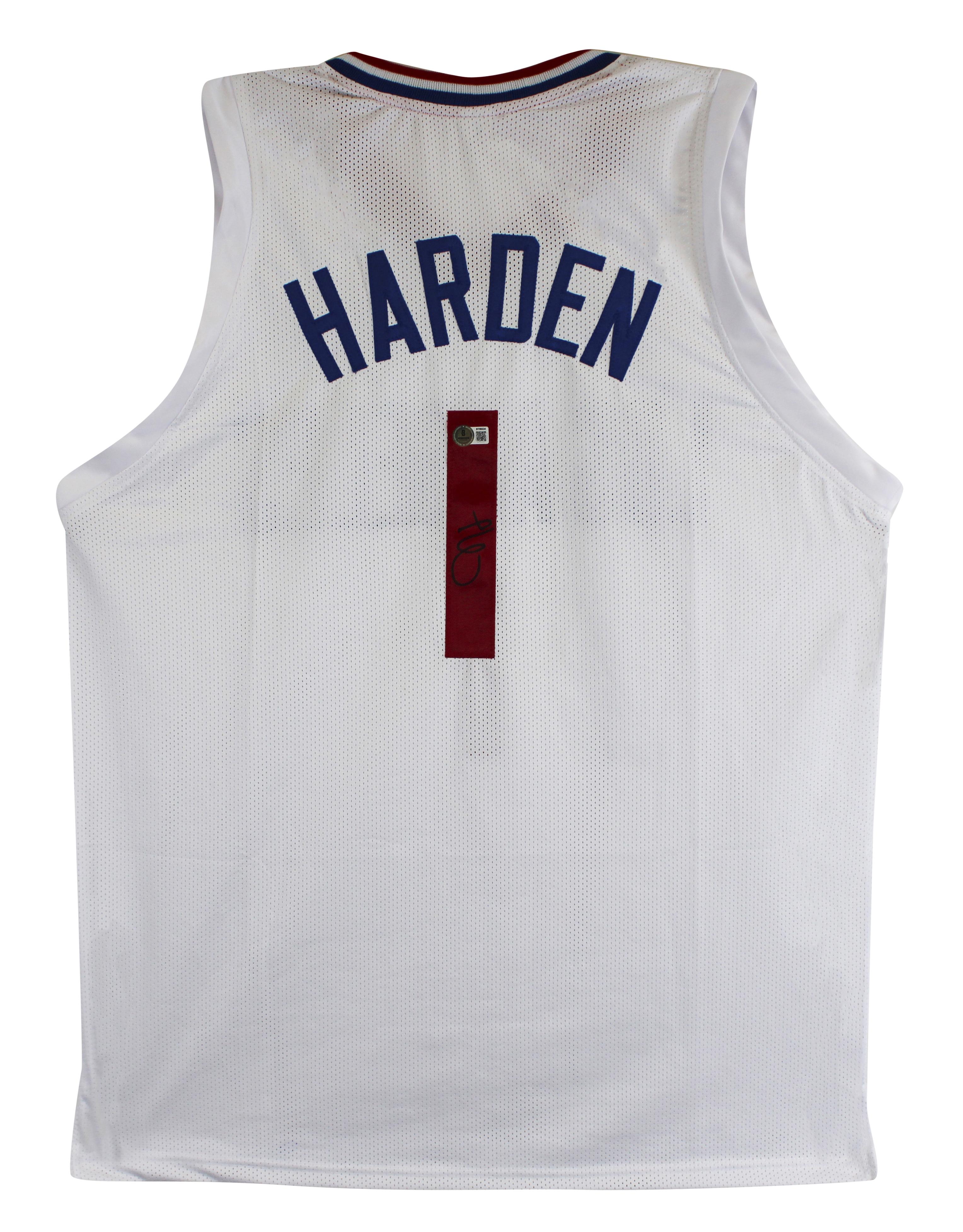 James Harden Signed Jersey (Beckett) at PristineAuction.com James Harden Signed Jersey (Beckett) at PristineAuction.com