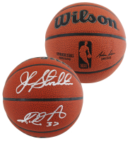 John Stockton & Karl Malone Signed NBA Basketball (Beckett) at PristineAuction.com