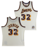 Magic Johnson Signed Lakers Mitchell & Ness Authentic Jersey (Beckett) at PristineAuction.com
