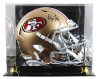Christian McCaffrey Signed 49ers Full-Size Speed Helmet with Display Case (Fanatics) at PristineAuction.com