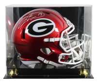 Hines Ward Signed Georgia Bulldogs Full-Size Flash Alternate Speed Helmet with Display Case (Beckett) at PristineAuction.com