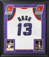 Steve Nash Signed Suns Custom Framed Mitchell & Ness Authentic Jersey (Beckett) at PristineAuction.com