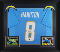 Omarion Hampton Signed Custom Framed Jersey (Beckett) at PristineAuction.com