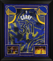 Stephen Curry Signed Warriors Custom Framed Nike Authentic Jersey (Beckett) at PristineAuction.com