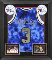Allen Iverson Signed 76ers Custom Framed Mitchell & Ness Authentic Jersey (Beckett) at PristineAuction.com