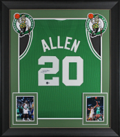 Ray Allen Signed Custom Framed Jersey (Beckett) at PristineAuction.com