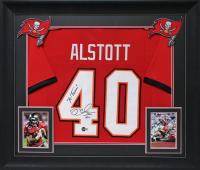 Mike Alstott Signed Custom Framed Jersey Inscribed "A-Train" (Beckett) at PristineAuction.com