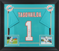 Tua Tagovailoa Signed Custom Framed Jersey (Beckett) at PristineAuction.com