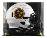 Hines Ward Signed Steelers Full-Size Authentic On-Field Lunar Eclipse Alternate Speed Helmet Inscribed "SB XL MVP" with Display Case (Beckett) at PristineAuction.com