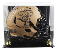 Quinshon Judkins Signed Browns Full-Size Authentic On-Field Salute to Service Alternate Speed Helmet with Display Case (Beckett) at PristineAuction.com