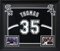 Frank Thomas Signed Custom Framed Jersey (Beckett) at PristineAuction.com