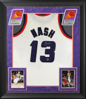 Steve Nash Signed Suns Custom Framed Mitchell & Ness Authentic Jersey (Beckett) at PristineAuction.com