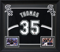 Frank Thomas Signed Custom Framed Jersey (Beckett) at PristineAuction.com