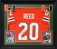 Ed Reed Signed Custom Framed Jersey (Beckett) at PristineAuction.com