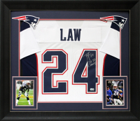 Ty Law Signed Custom Framed Jersey Inscribed "3x SB Champ" (Beckett) at PristineAuction.com