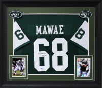 Kevin Mawae Signed Custom Framed Jersey Inscribed "HOF 19" (Beckett) at PristineAuction.com