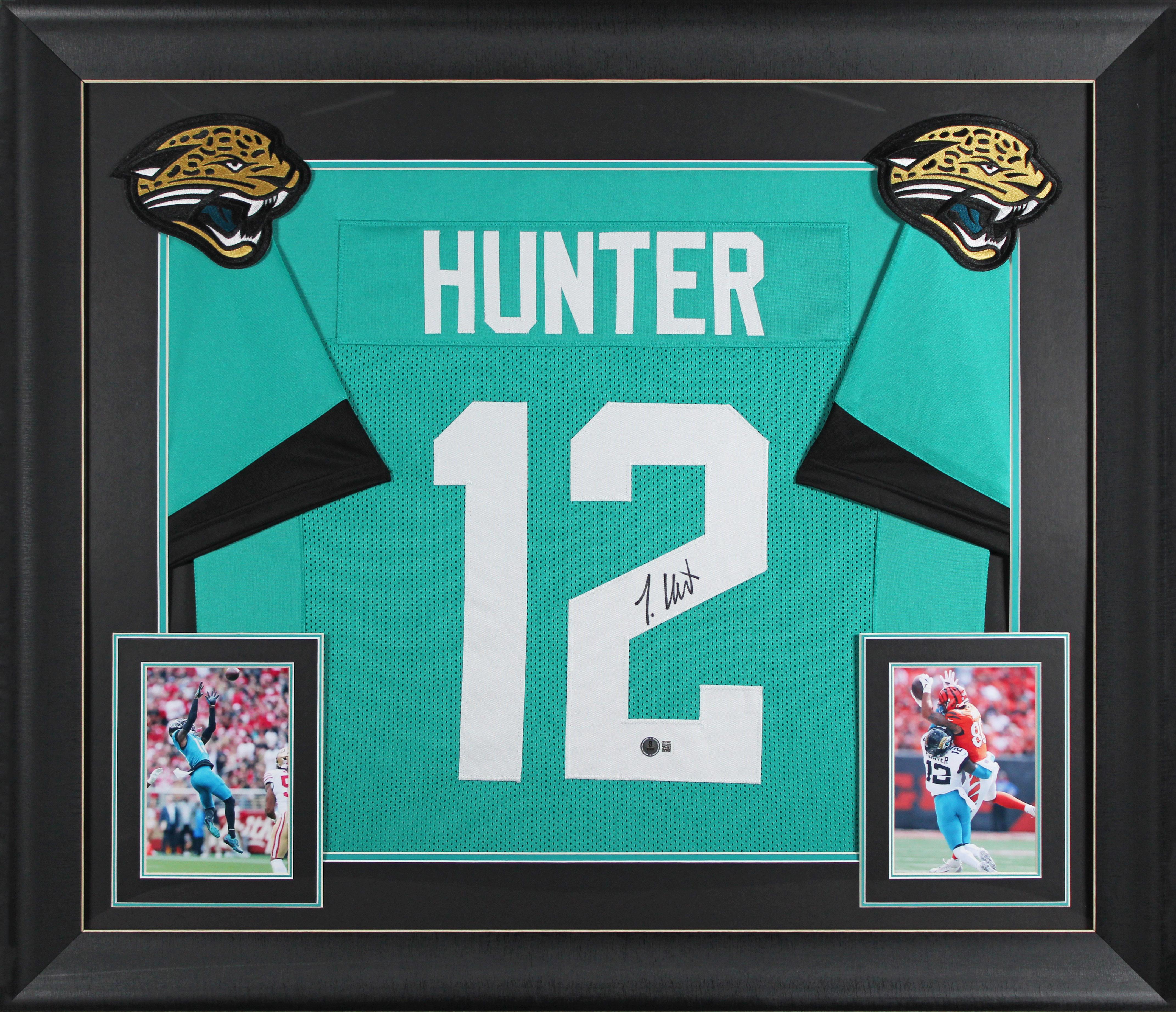Travis Hunter Signed Custom Framed Jersey (Beckett) at PristineAuction.com Travis Hunter Signed Custom Framed Jersey (Beckett) at PristineAuction.com