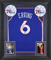 Julius "Dr. J" Erving Signed Custom Framed Jersey (Beckett) at PristineAuction.com