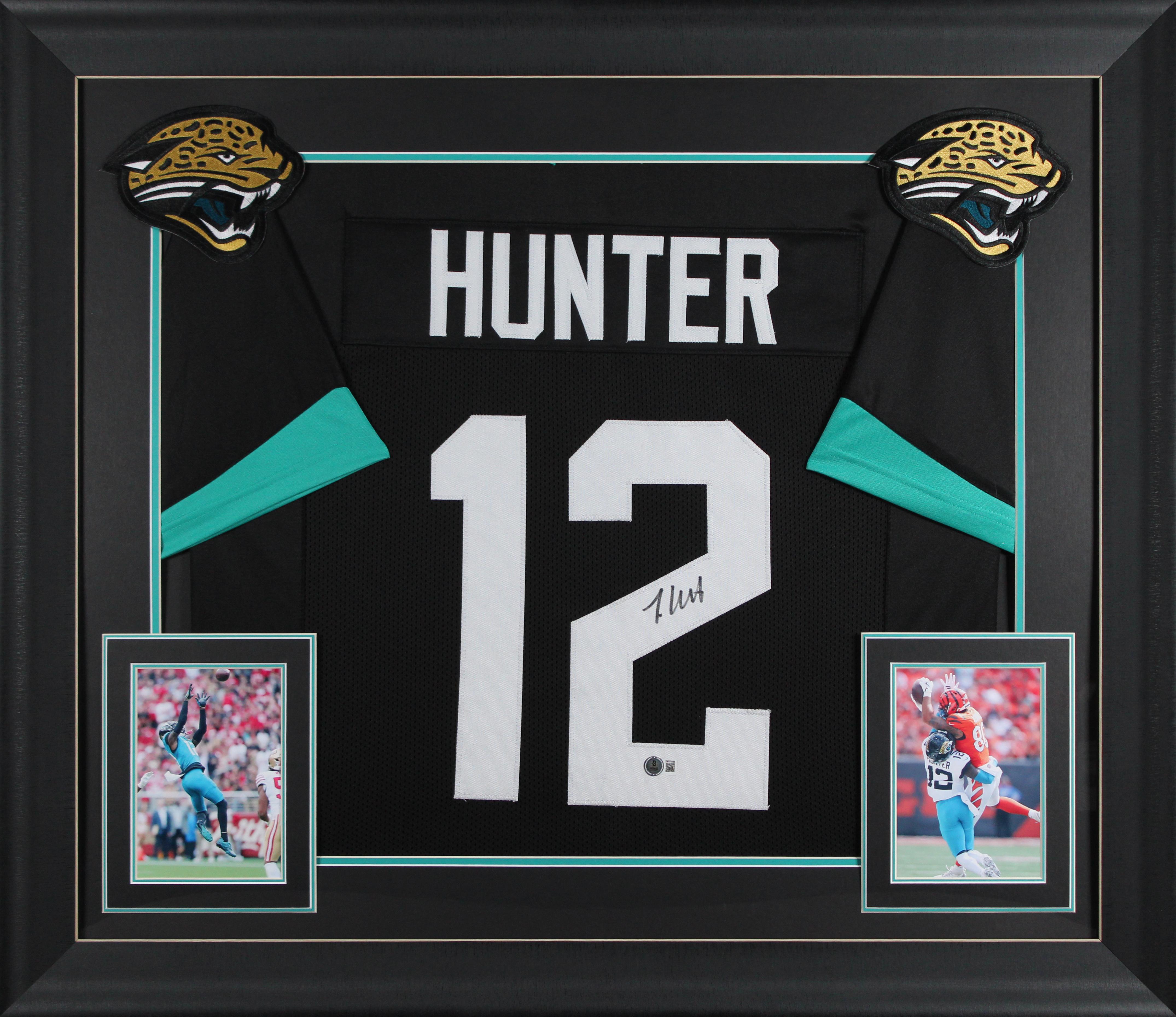Travis Hunter Signed Custom Framed Jersey (Beckett) at PristineAuction.com Travis Hunter Signed Custom Framed Jersey (Beckett) at PristineAuction.com