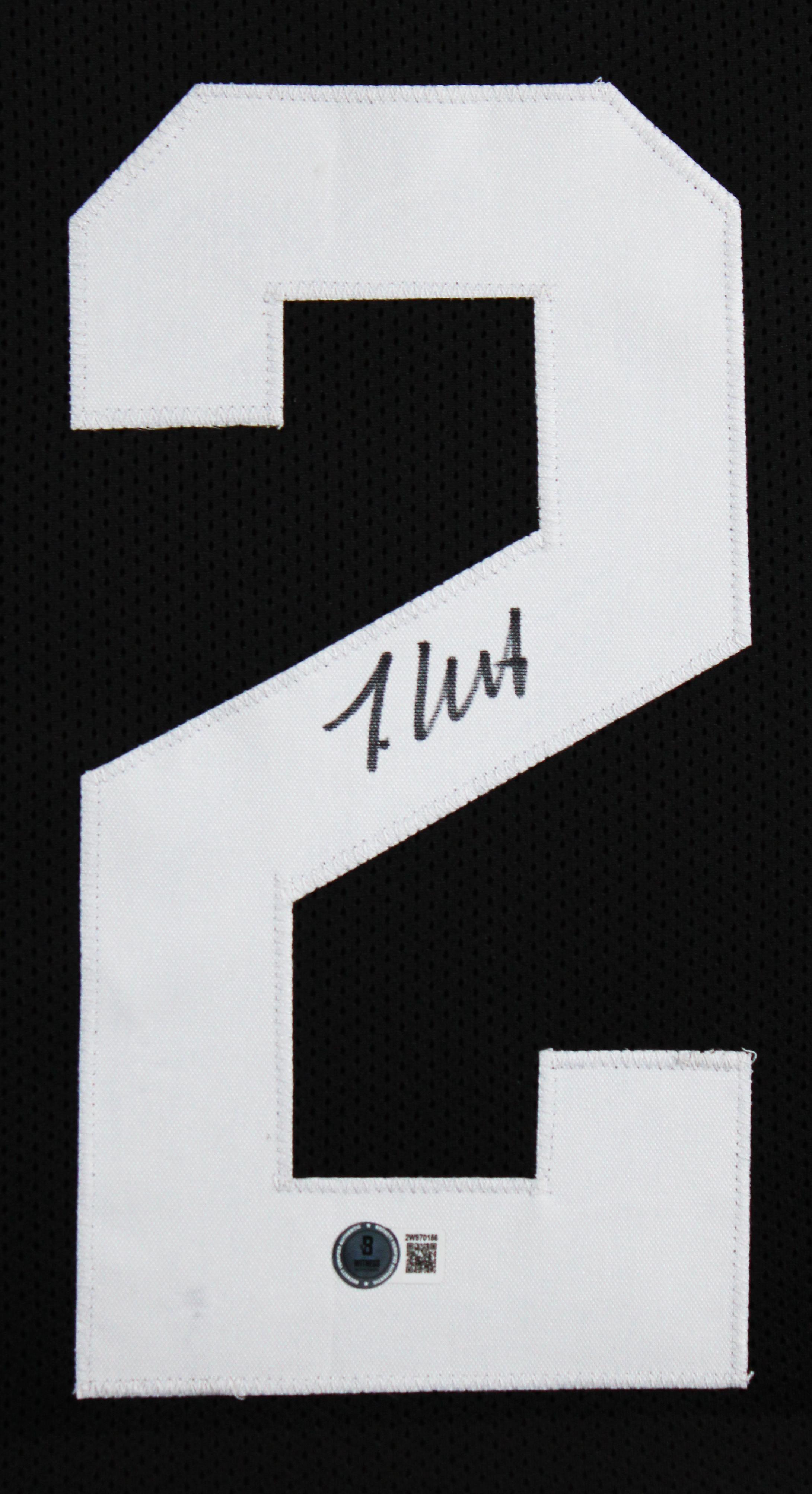 Travis Hunter Signed Custom Framed Jersey (Beckett) at PristineAuction.com Travis Hunter Signed Custom Framed Jersey (Beckett) at PristineAuction.com